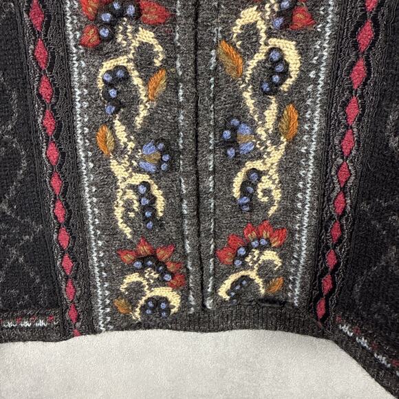 Mac Duff Sweater Woman's Medium Lined Full Zip Up Cardigan Shetland Wool Alpine - Picture 6 of 12